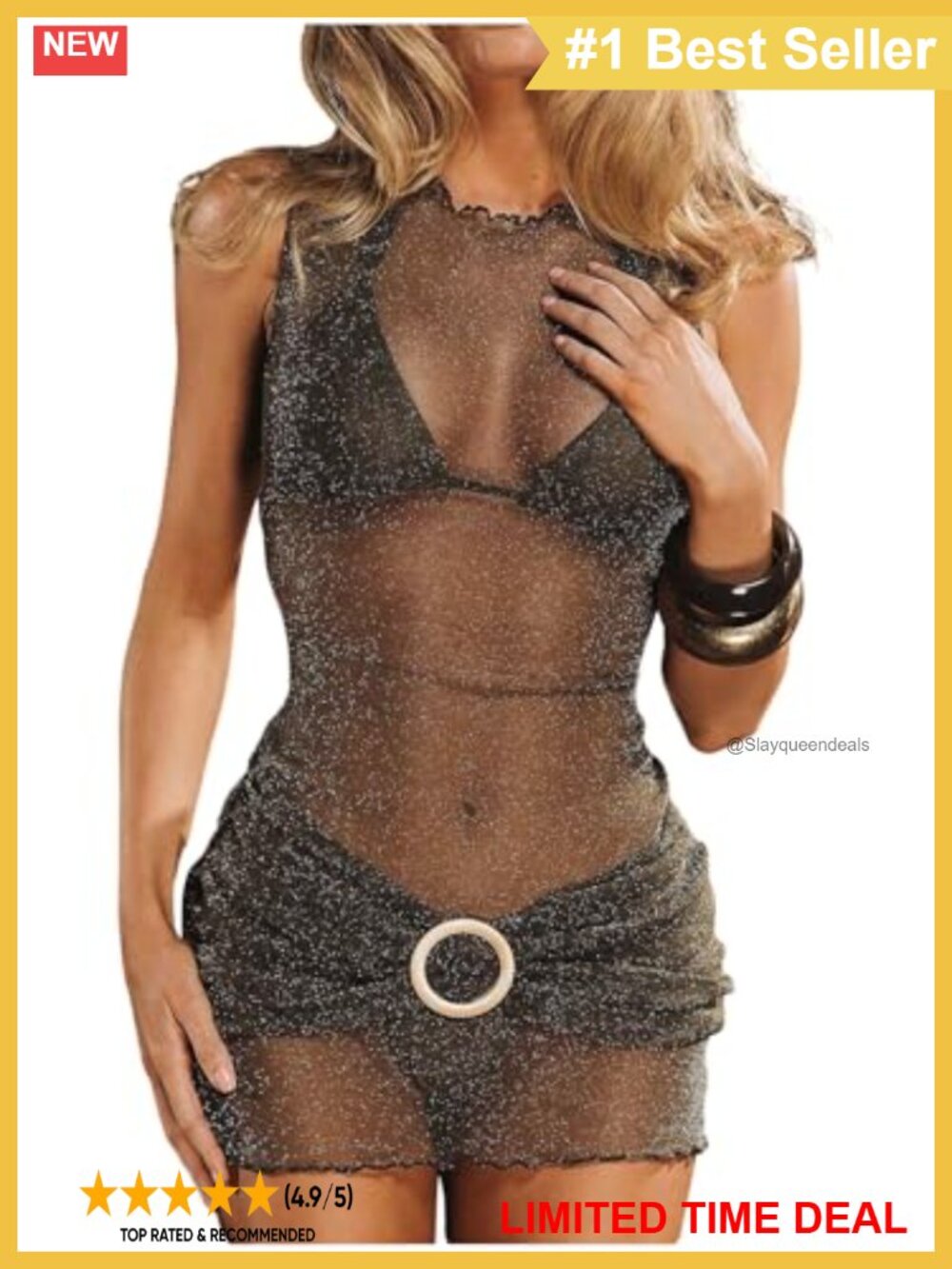 Sequin Sheer Mesh Ruched Bodycon Mini Club Party Dress